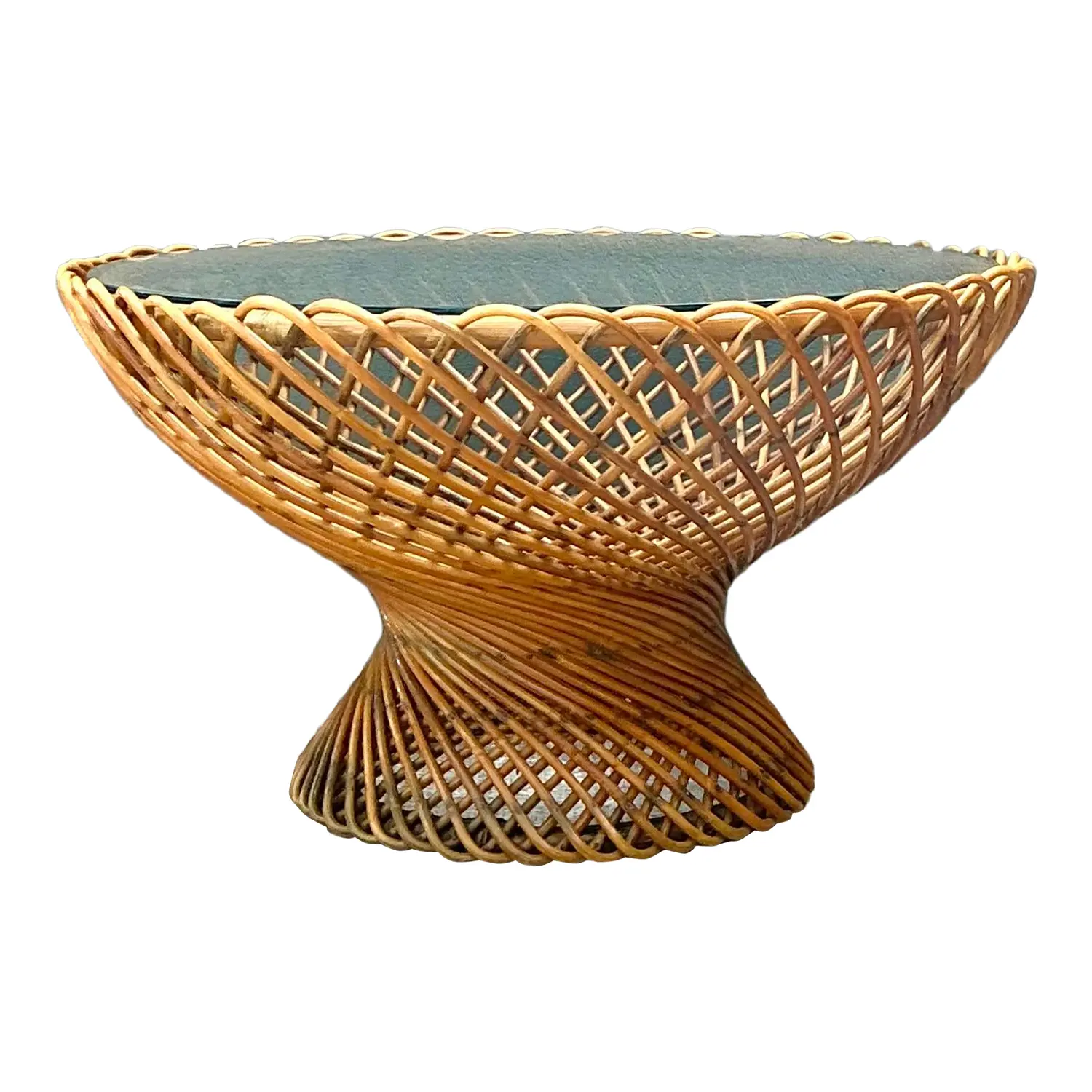Vintage Albini for Bonacini “Primavera” Rattan Table