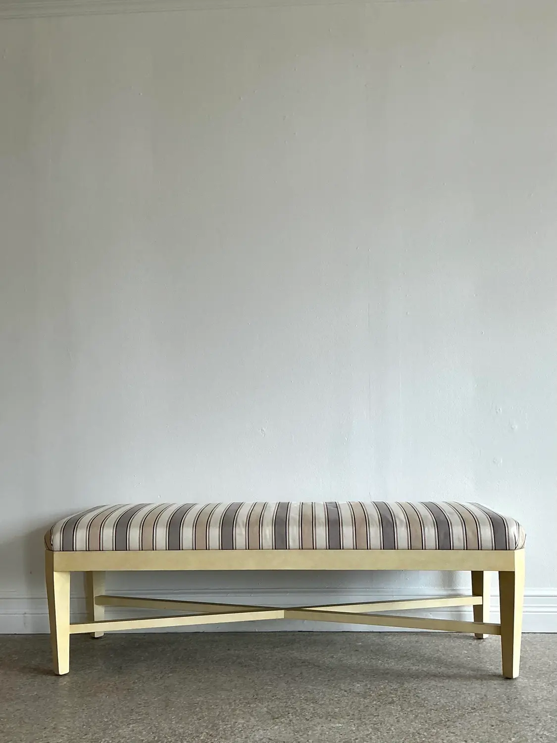 Vintage Angled Long Bench - Back view