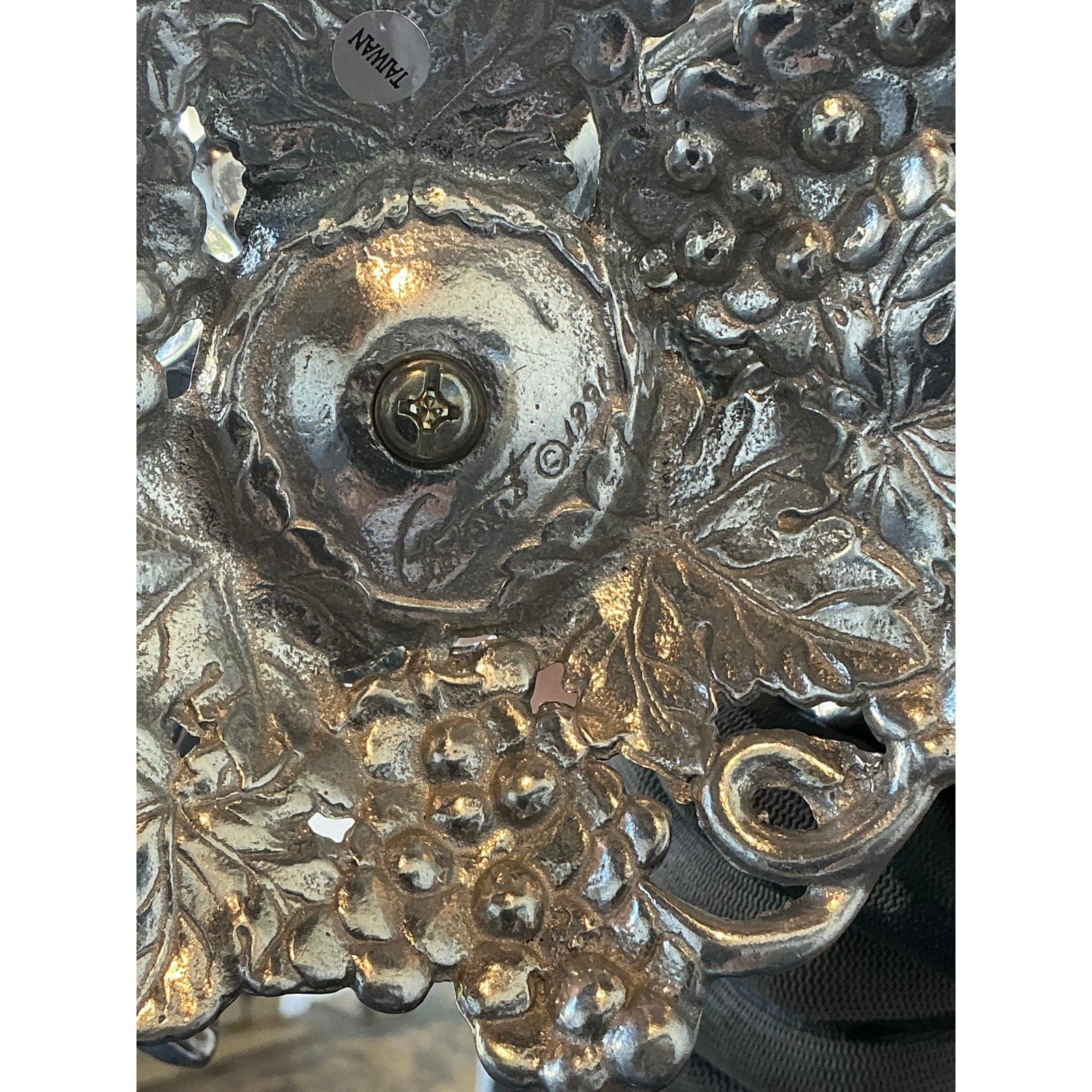 Vintage Arthur Court Pewter and Plexi Bowl - Top view