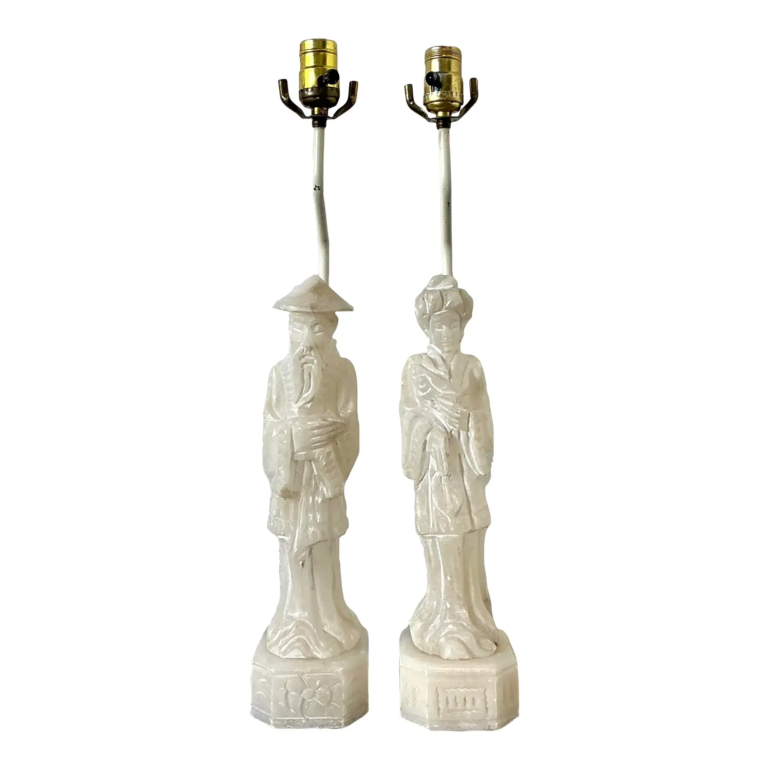 Vintage Asian Carved Stone Couple