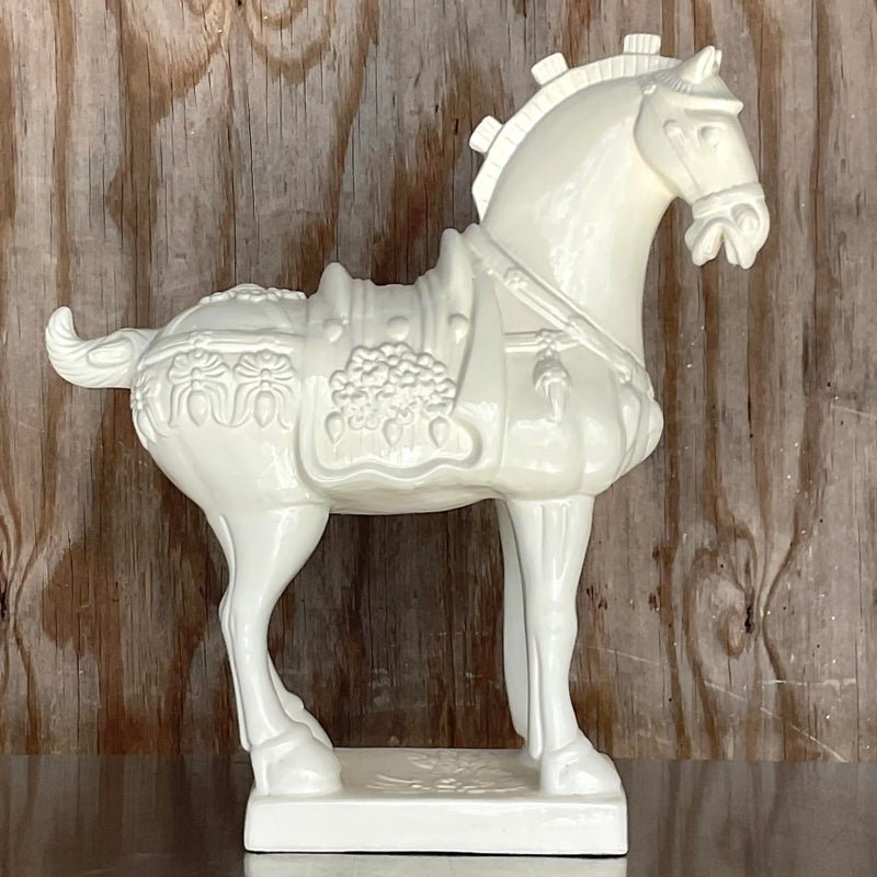 Vintage Asian Ceramic Tang Dynasty Style Horse - Detail view