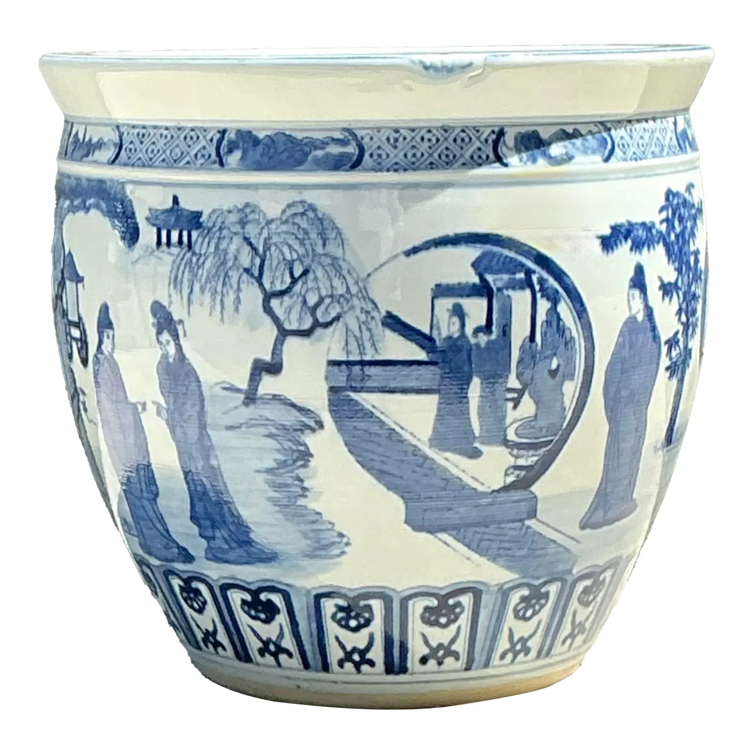 Vintage Asian Chinoiserie Figural Planter