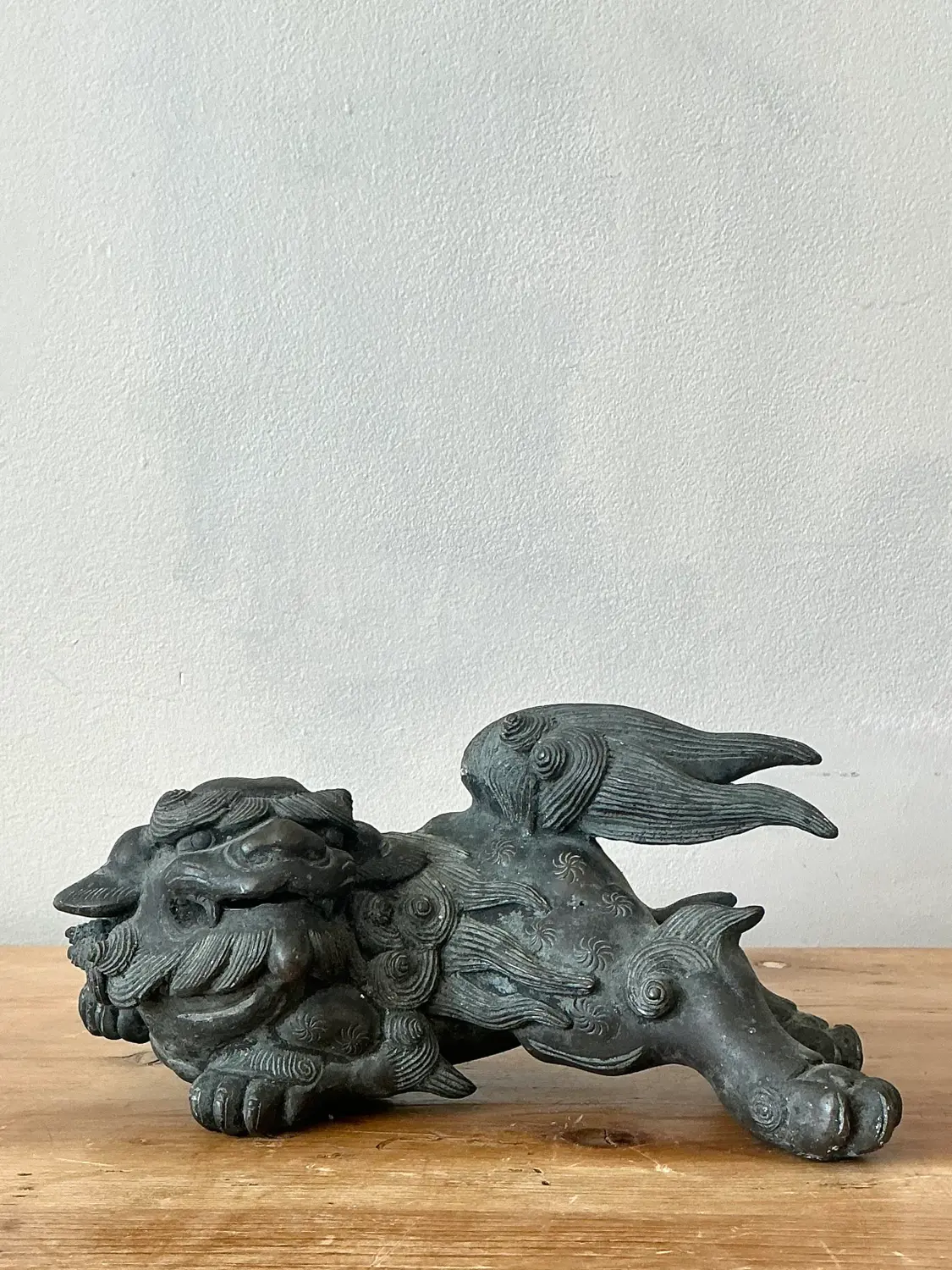 Vintage Asian Lion Censer - Top view