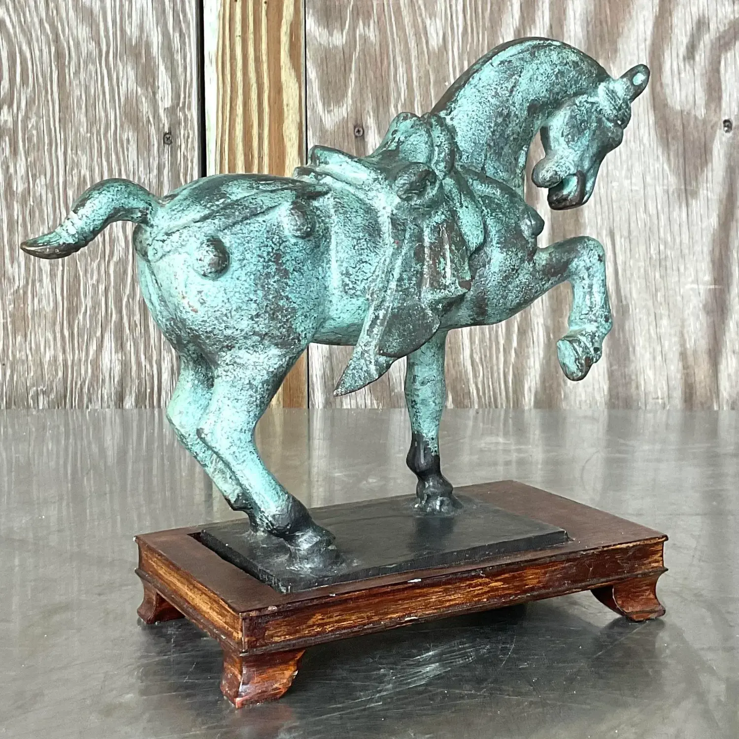 Vintage Asian Patinated Tang Dynasty Horse - Detail view