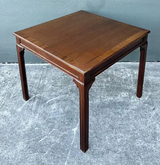 Vintage Baker Extendable Dining Table - Side view