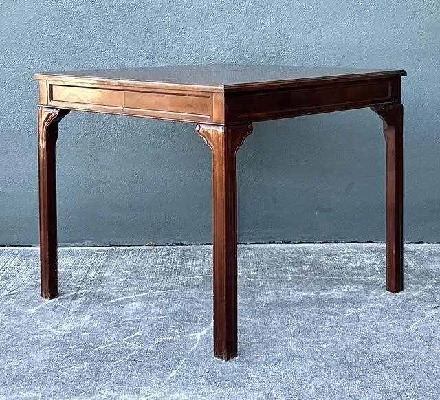 Vintage Baker Extendable Dining Table - Back view