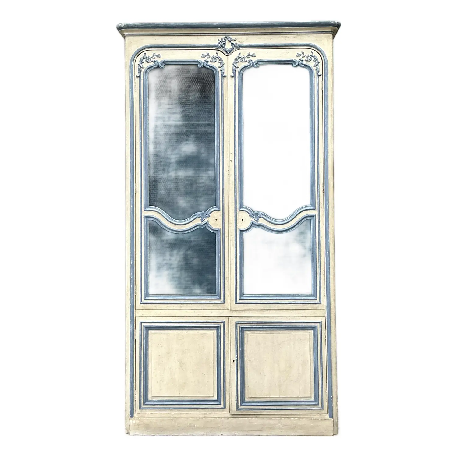 Vintage Baker French Provincial Wire Front Armoire