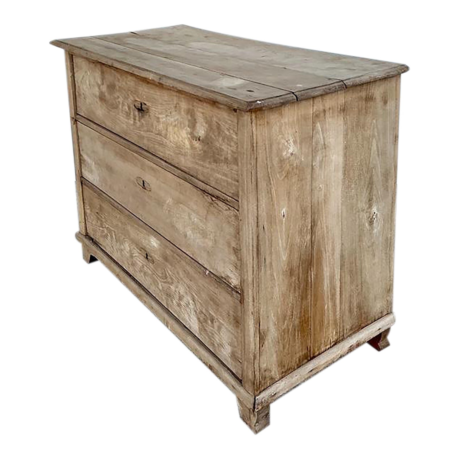 Vintage Bleached Biedermeier Chest of Drawers