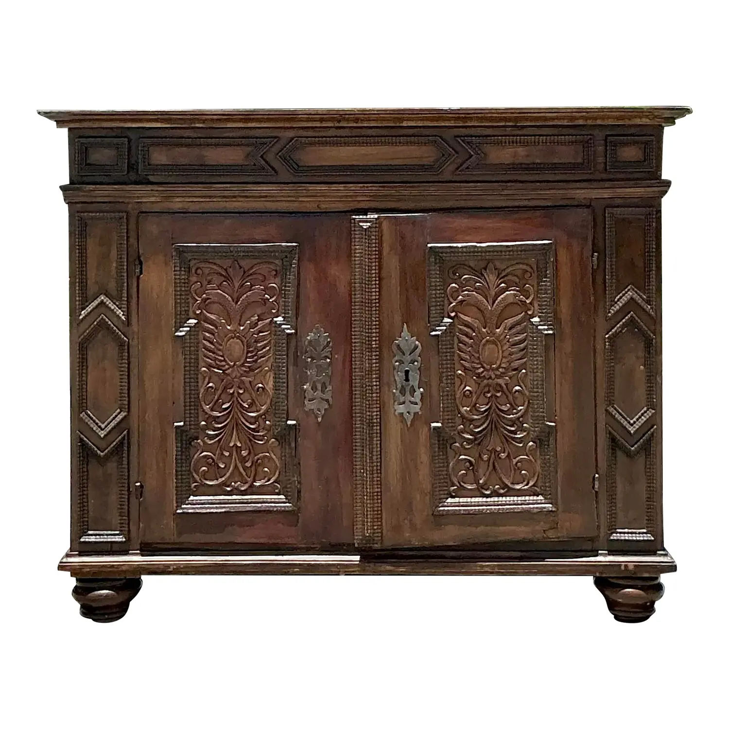 Vintage Boho 18th Century Primitive Cabinet