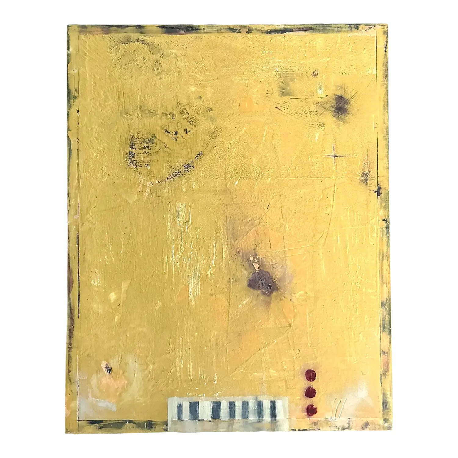 Vintage Boho Abstract Original Oil Painting on Canvas