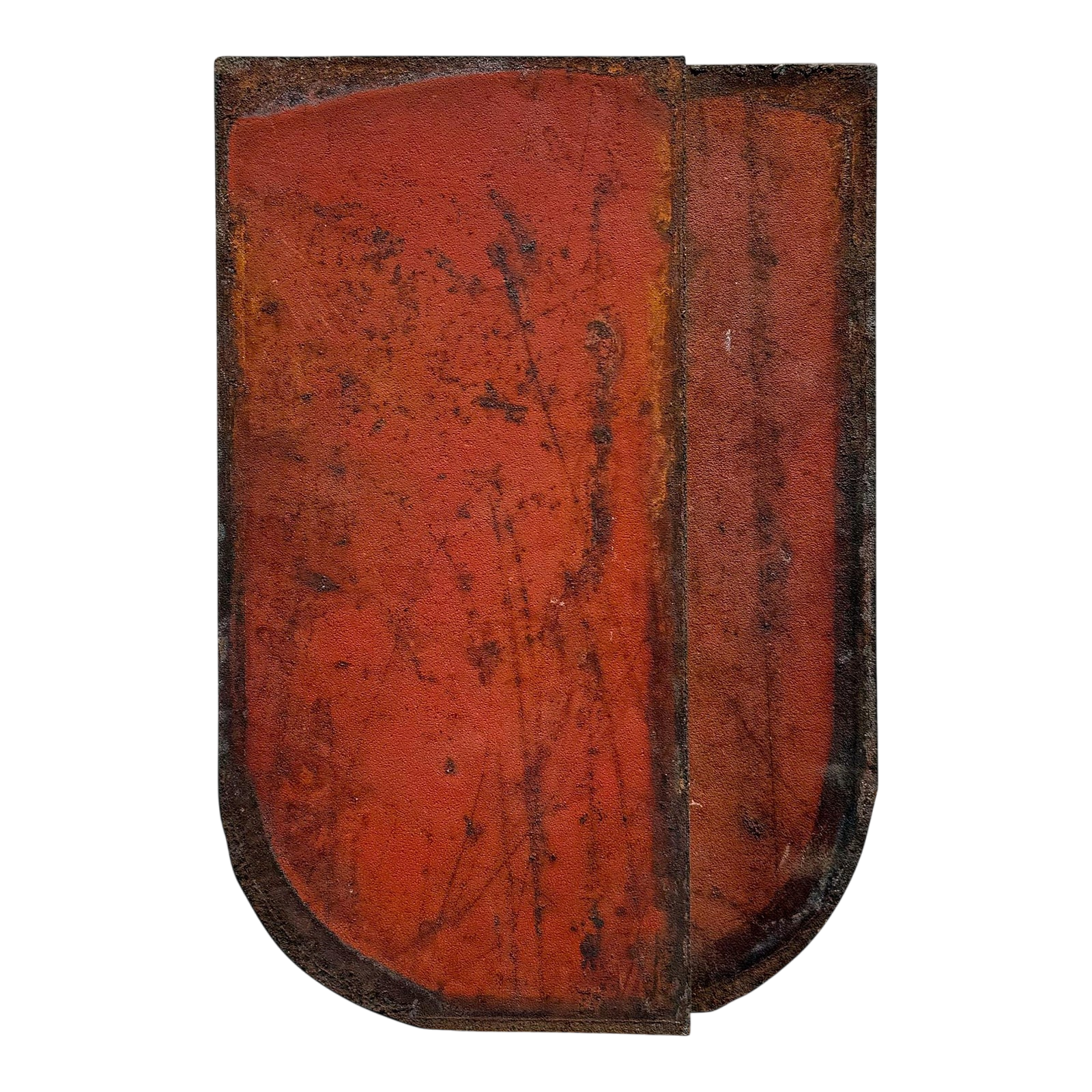 Vintage Boho Abstract Steel Wall Sculpture