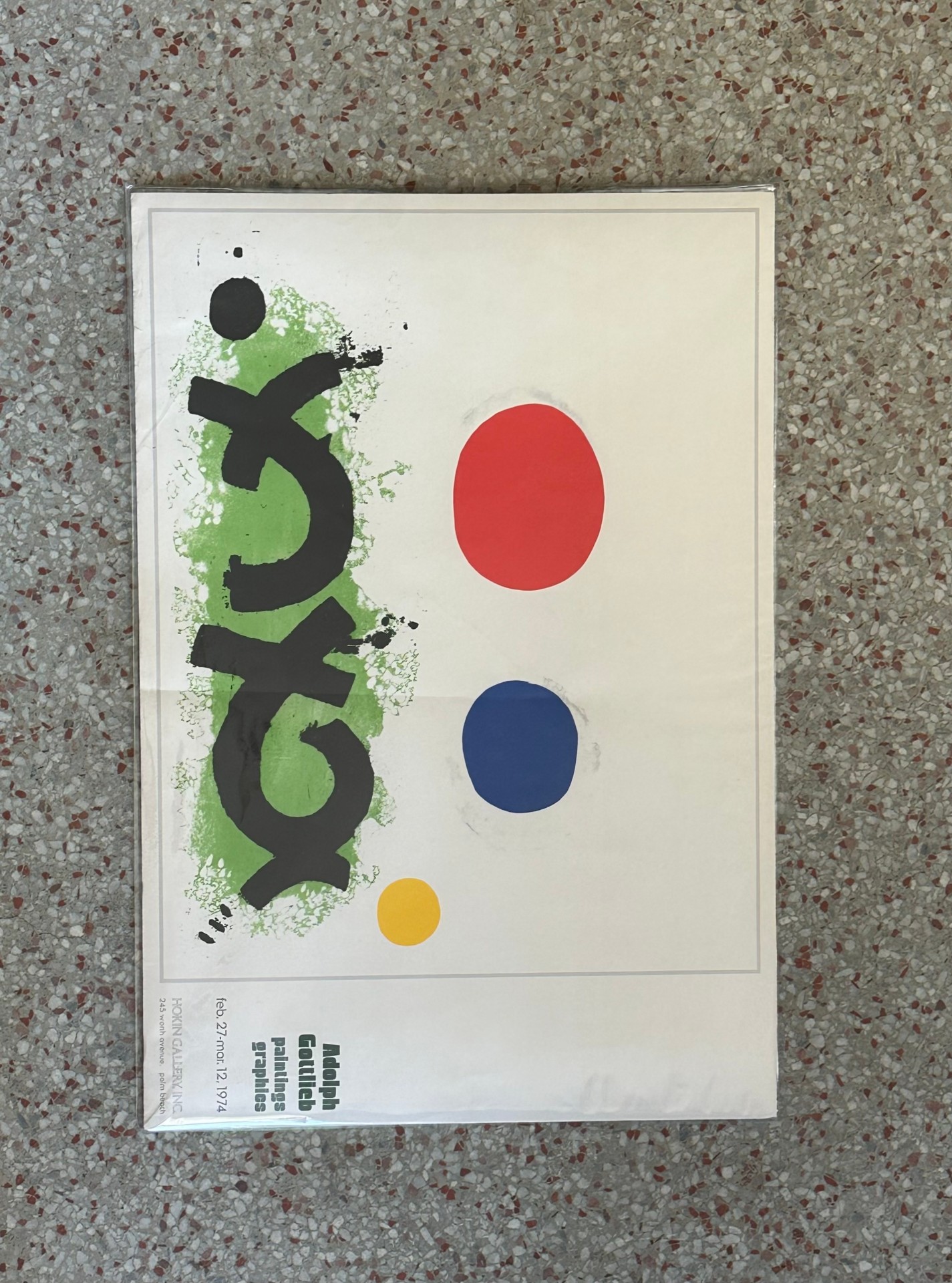 Vintage Boho Adolph Gottlieb Ad - Back view