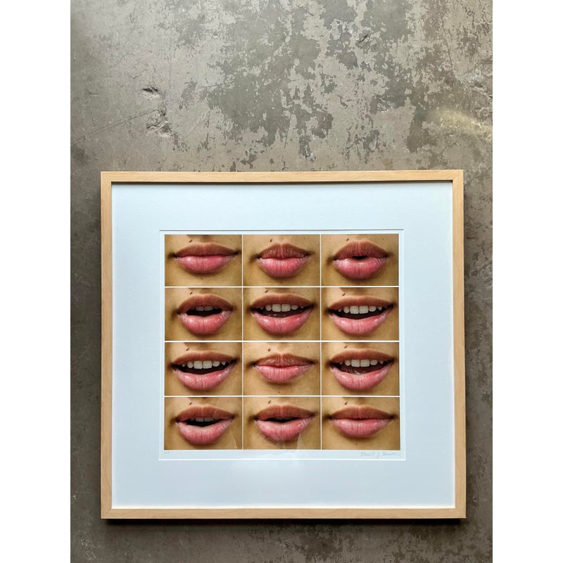 Vintage Boho Ap Photo of “I Love You” on Rag Bright Paper - Top view
