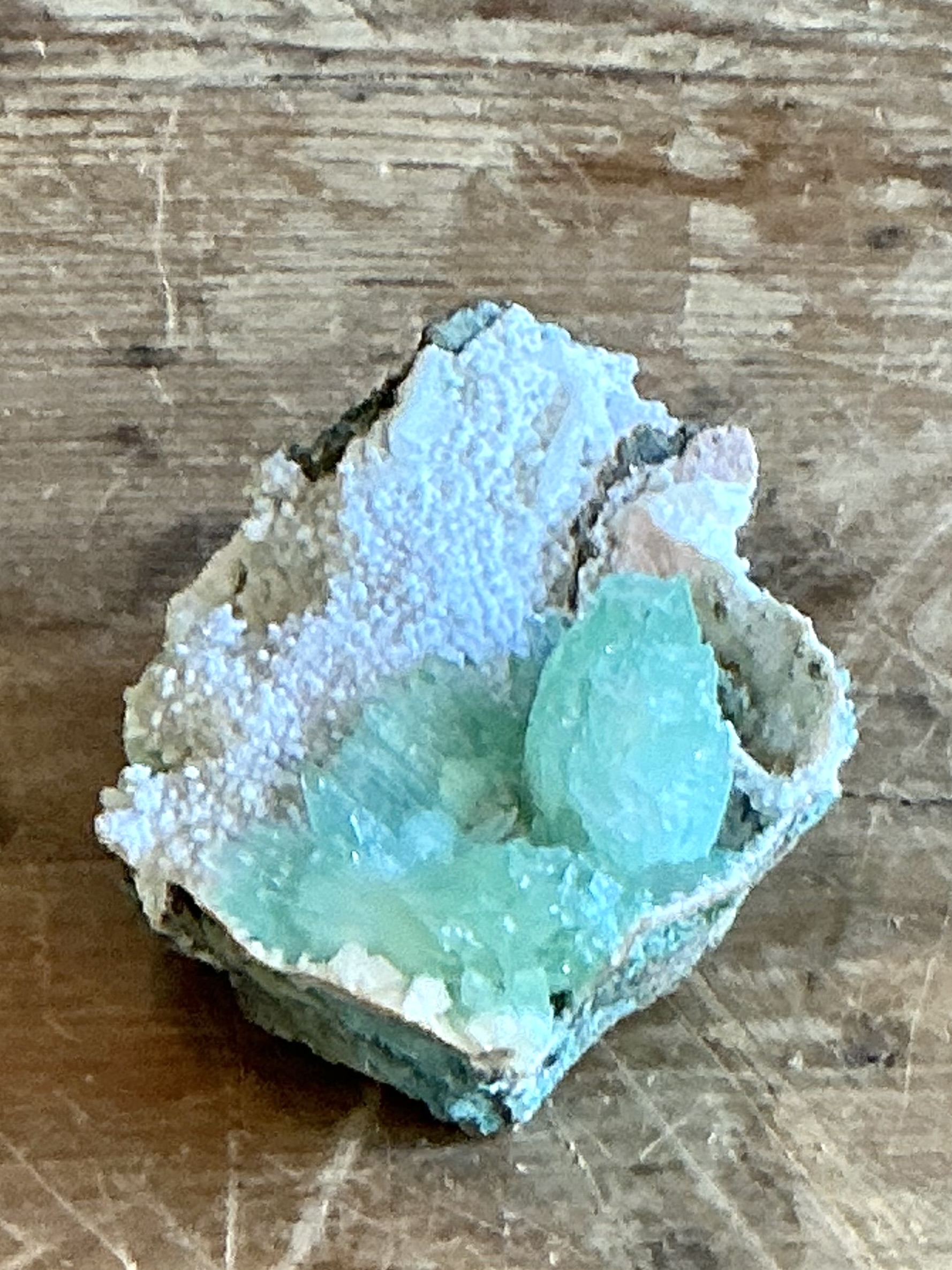 Vintage Boho Apophyllite Specimen - Side view