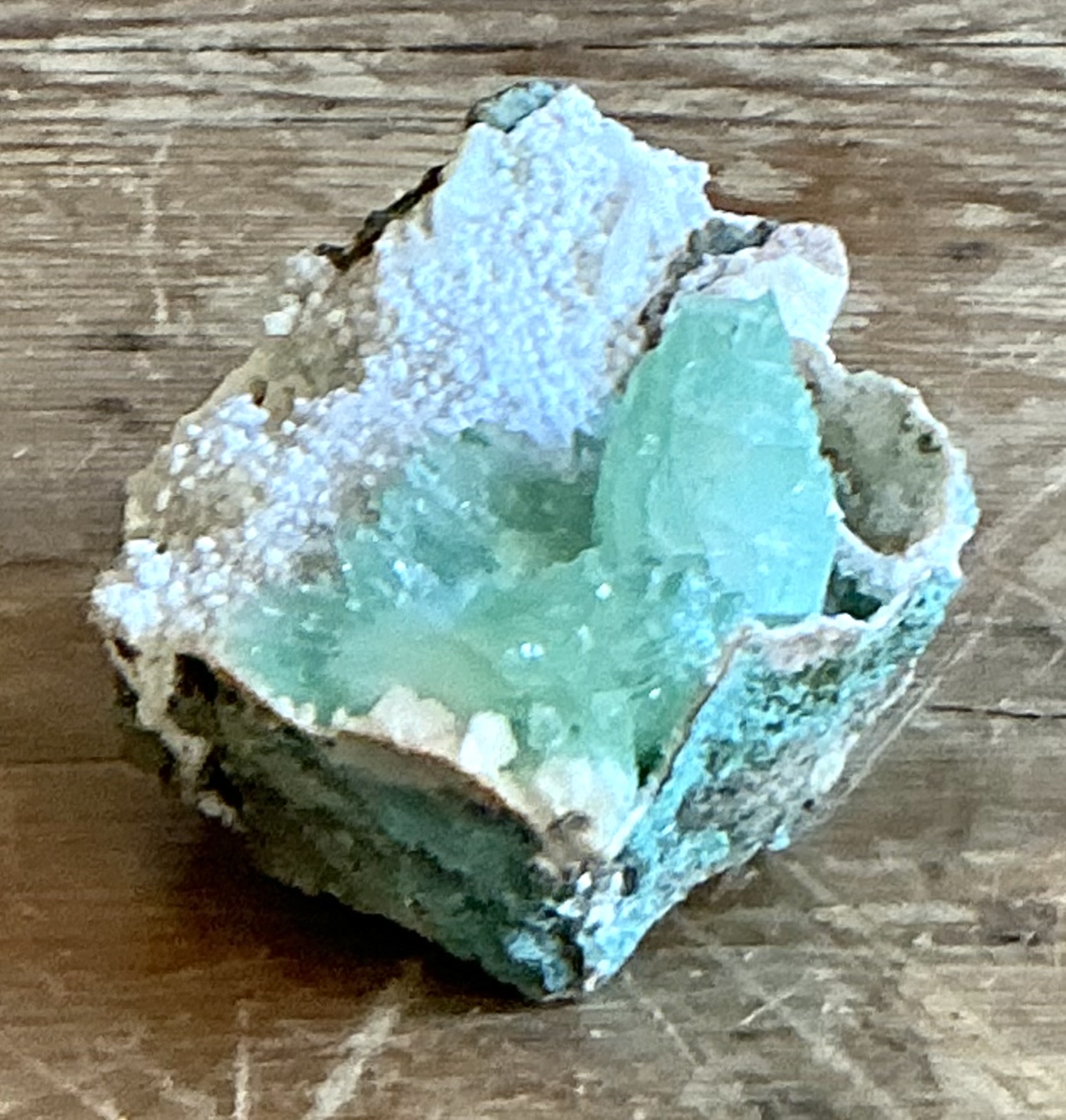 Vintage Boho Apophyllite Specimen - Top view