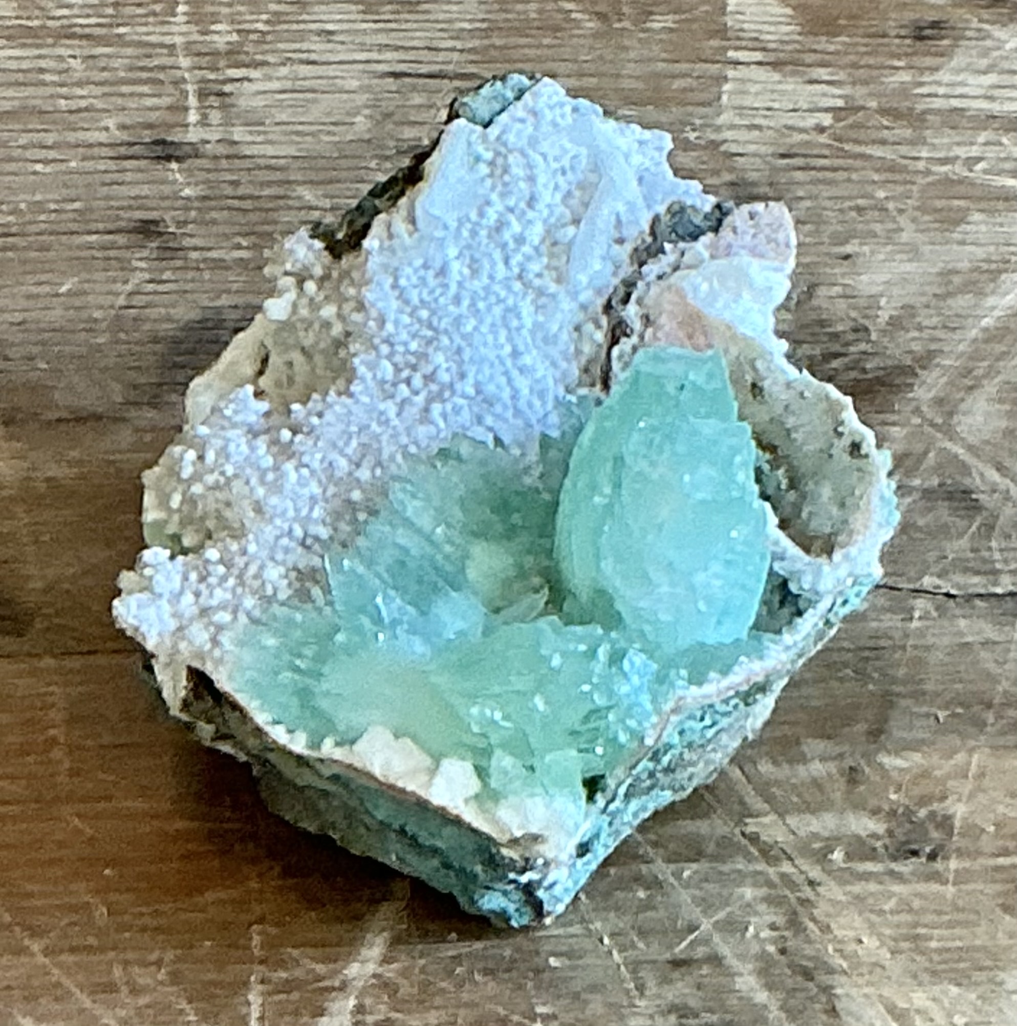 Vintage Boho Apophyllite Specimen - Back view