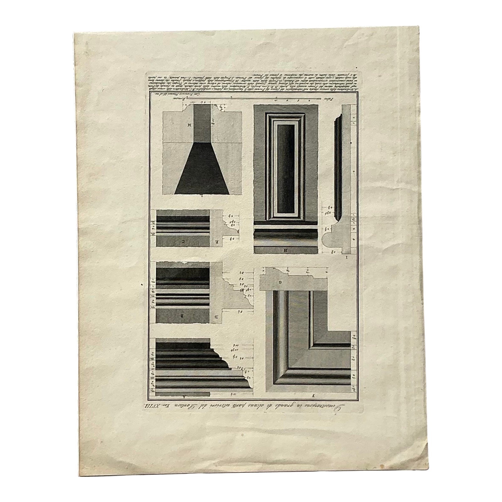 Vintage Boho Architectural Original Print