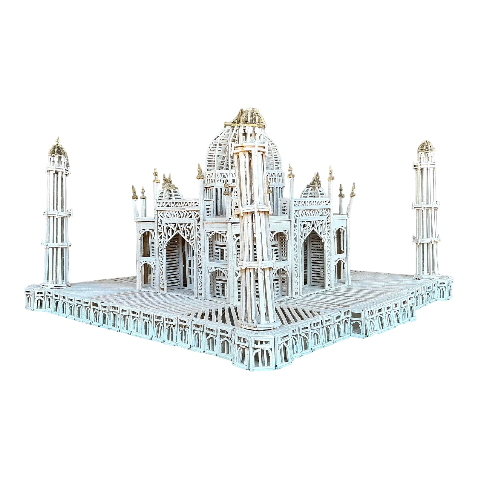 Vintage Boho Architectural Scale Model - Detail view