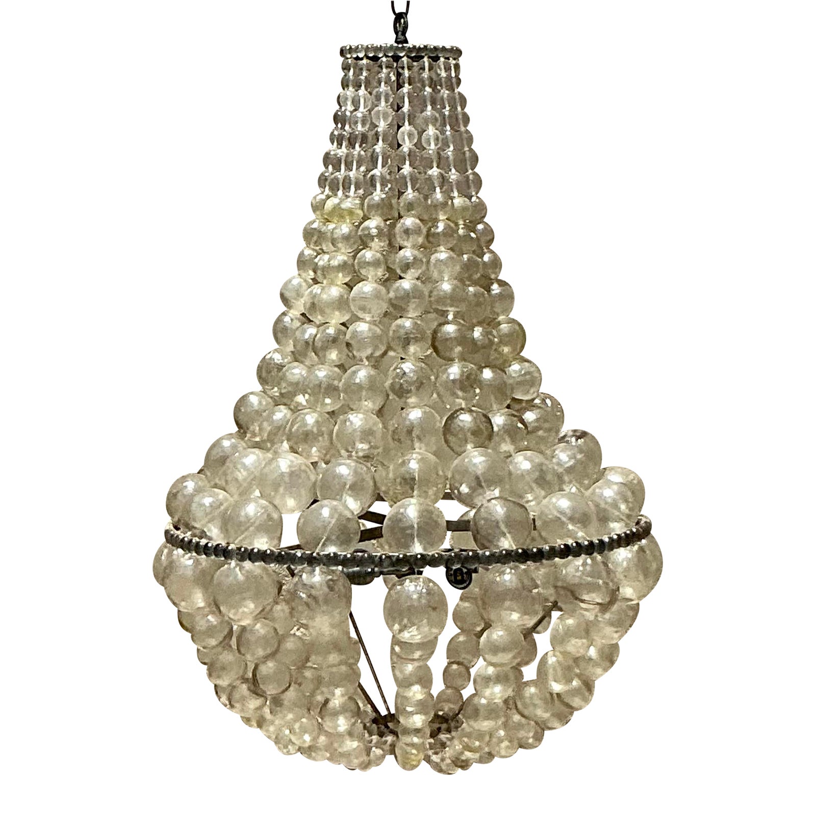 Vintage Boho Ariel Resin Bubble Chandelier After Oly - Detail view