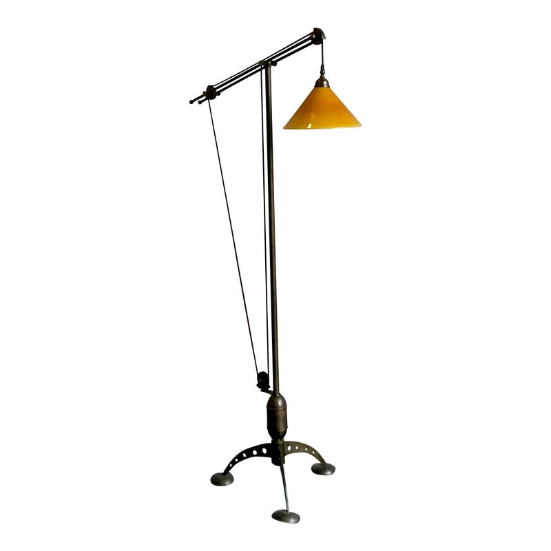 Vintage Boho Baker MRL 191 Counterbalance Floor Lamp - Detail view