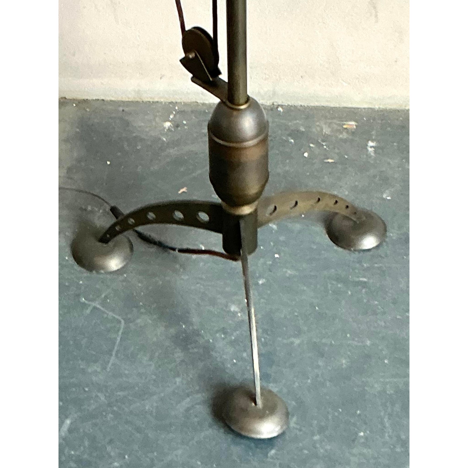 Vintage Boho Baker MRL 191 Counterbalance Floor Lamp - Back view
