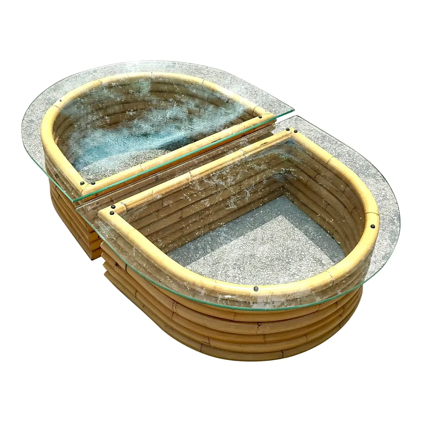 Vintage Boho Bent Rattan - Set of 2 - Detail view