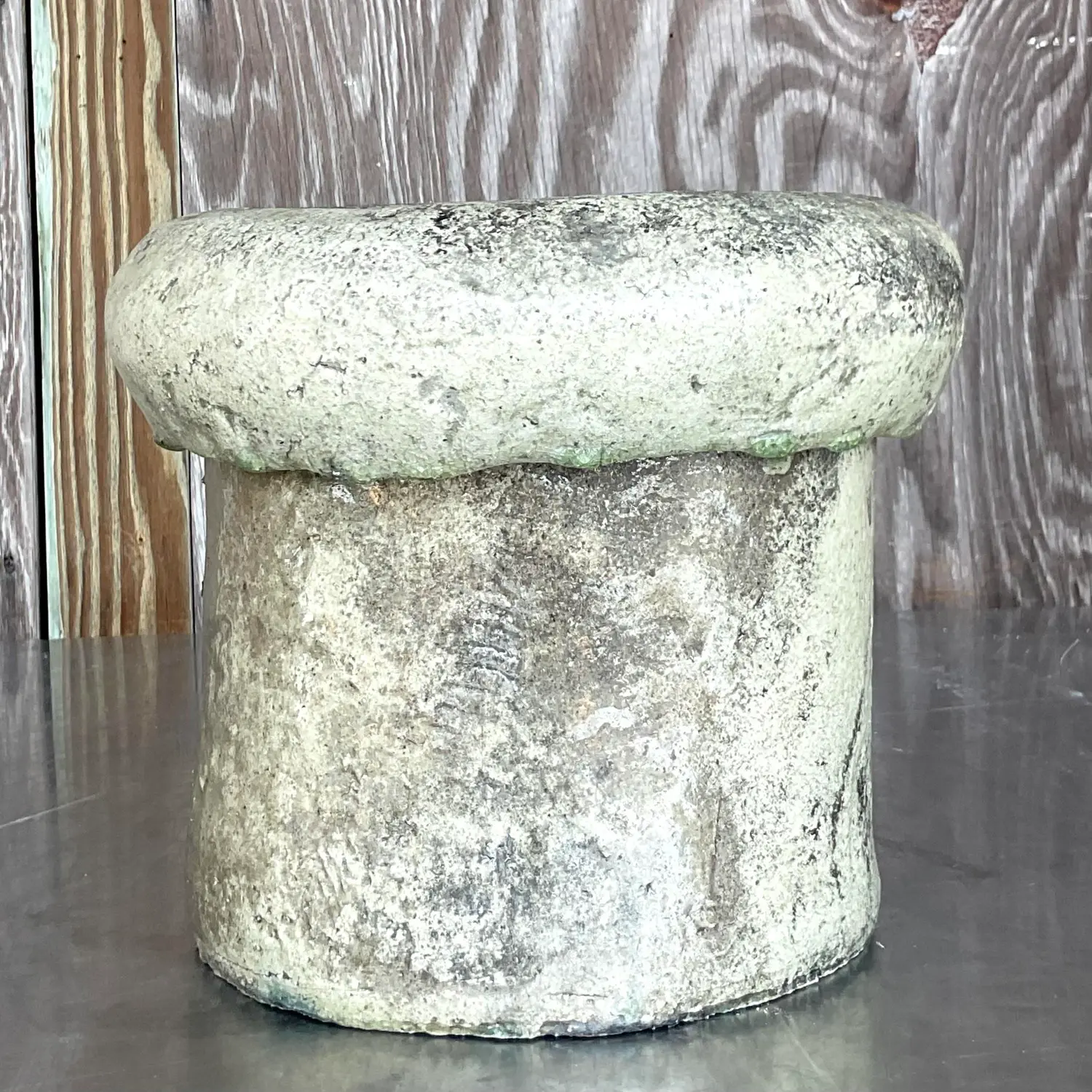 Vintage Boho Biomorphic Studio Pottery Lidded Vessel - Detail view