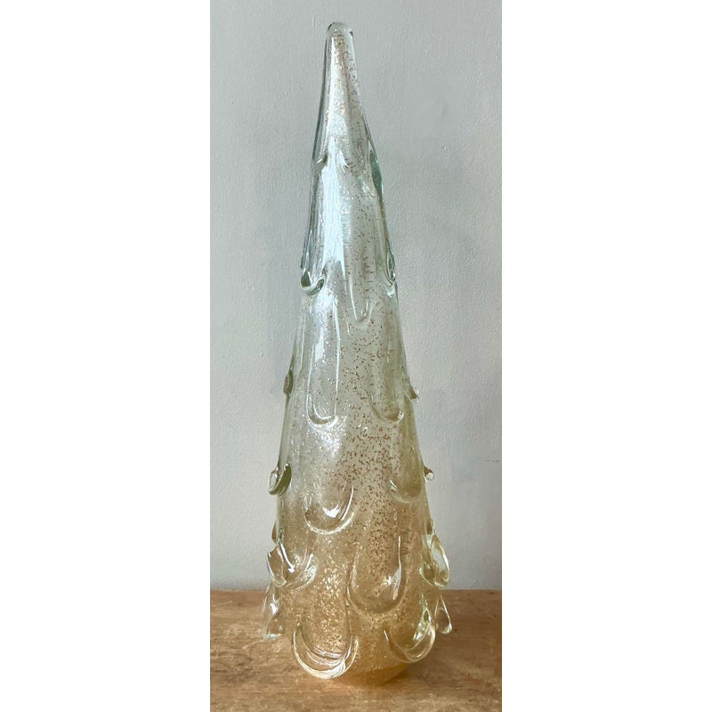 Vintage Boho Blown Glass Tree - Detail view