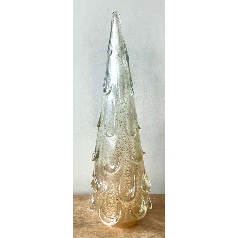 Vintage Boho Blown Glass Tree - Top view