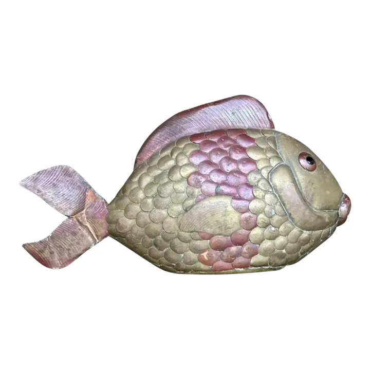 Vintage Boho Brass Fish After Sergio Bustamante