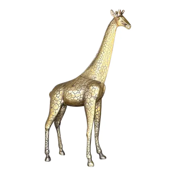 Vintage Boho Brass Giraffe