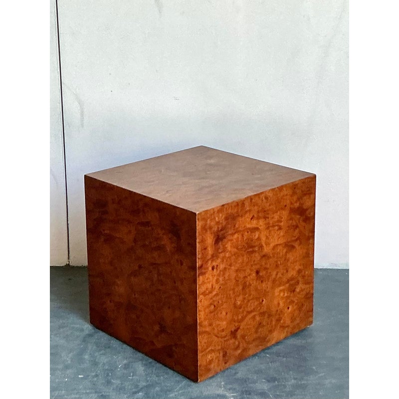 Vintage Boho Burl Wood Block - Detail view