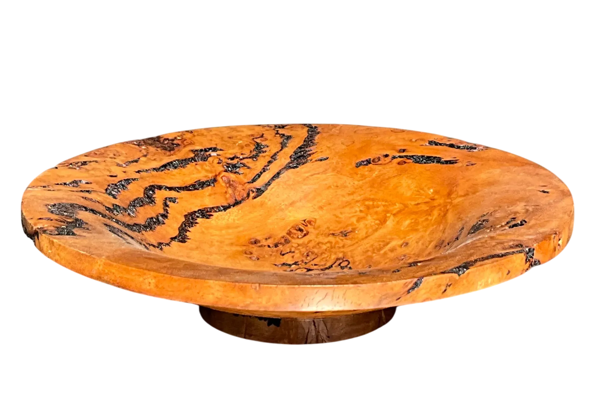 Vintage Boho Burl Wood Bowl  - Detail view