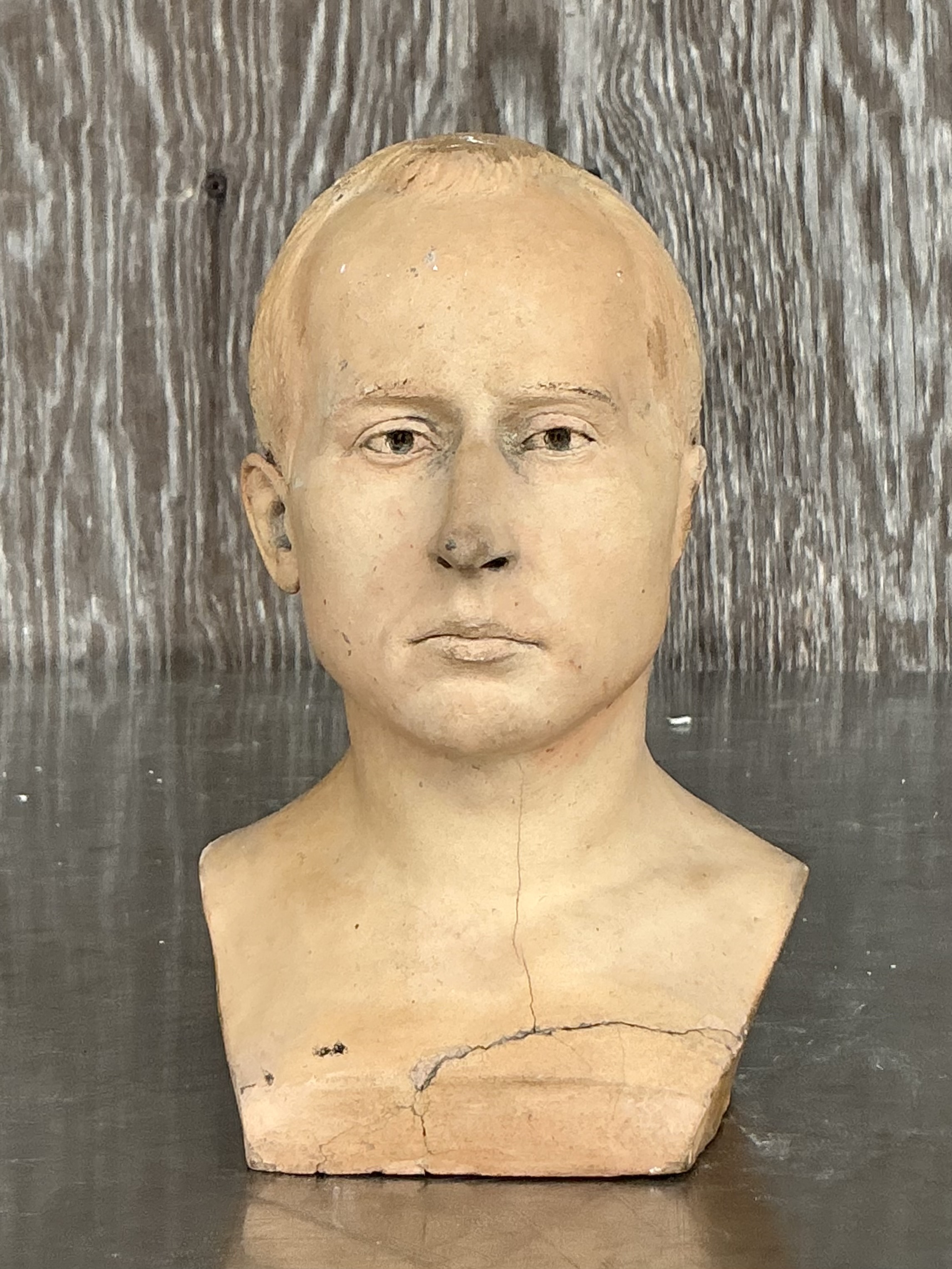 Vintage Boho Bust Of Man  - Side view