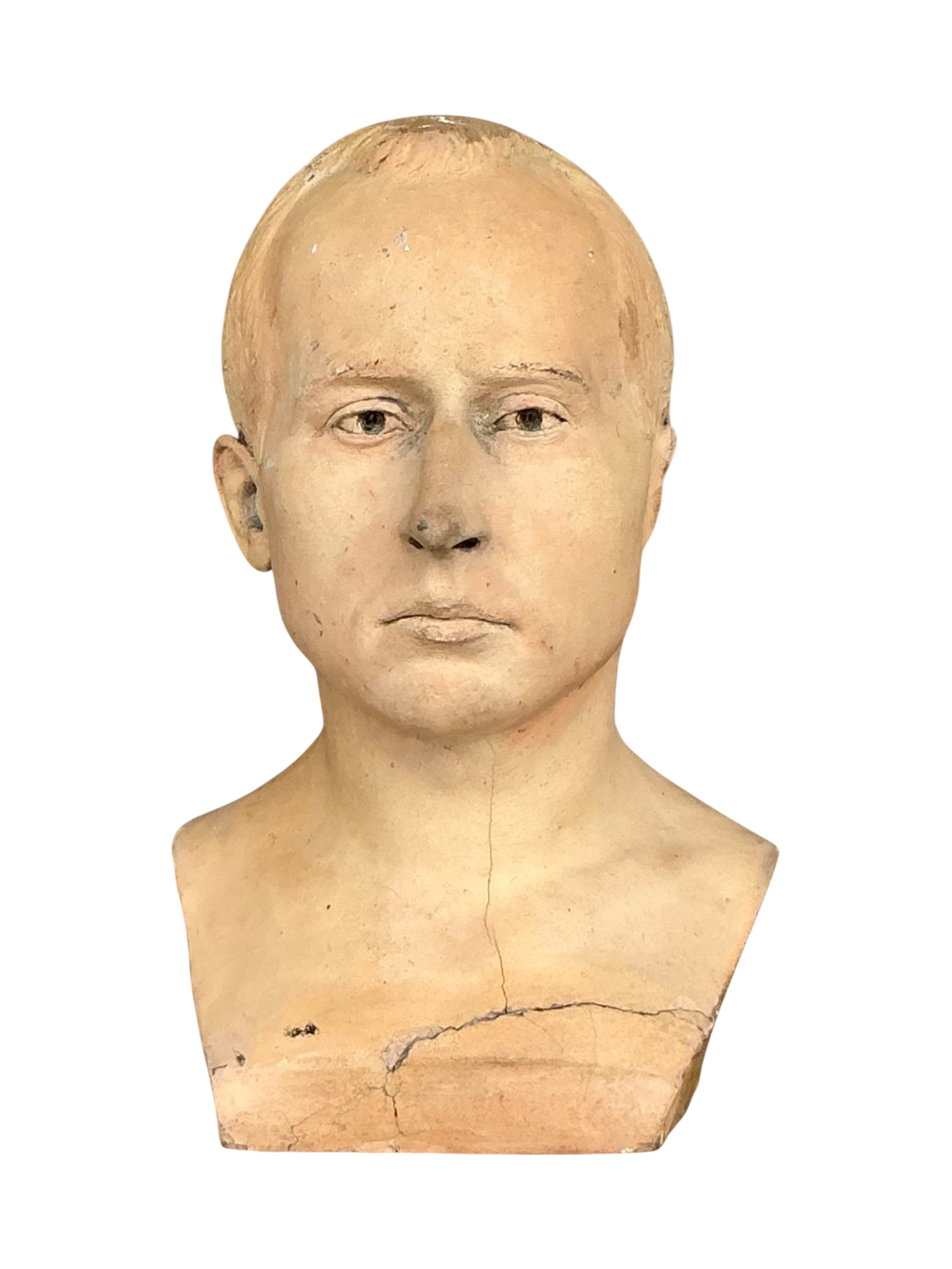 Vintage Boho Bust Of Man  - Detail view
