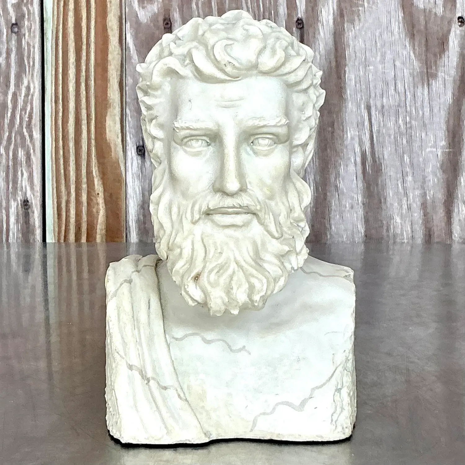 Vintage Boho Bust of Man - Detail view