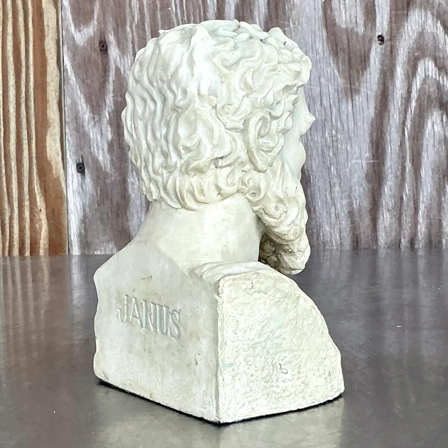 Vintage Boho Bust of Man - Top view