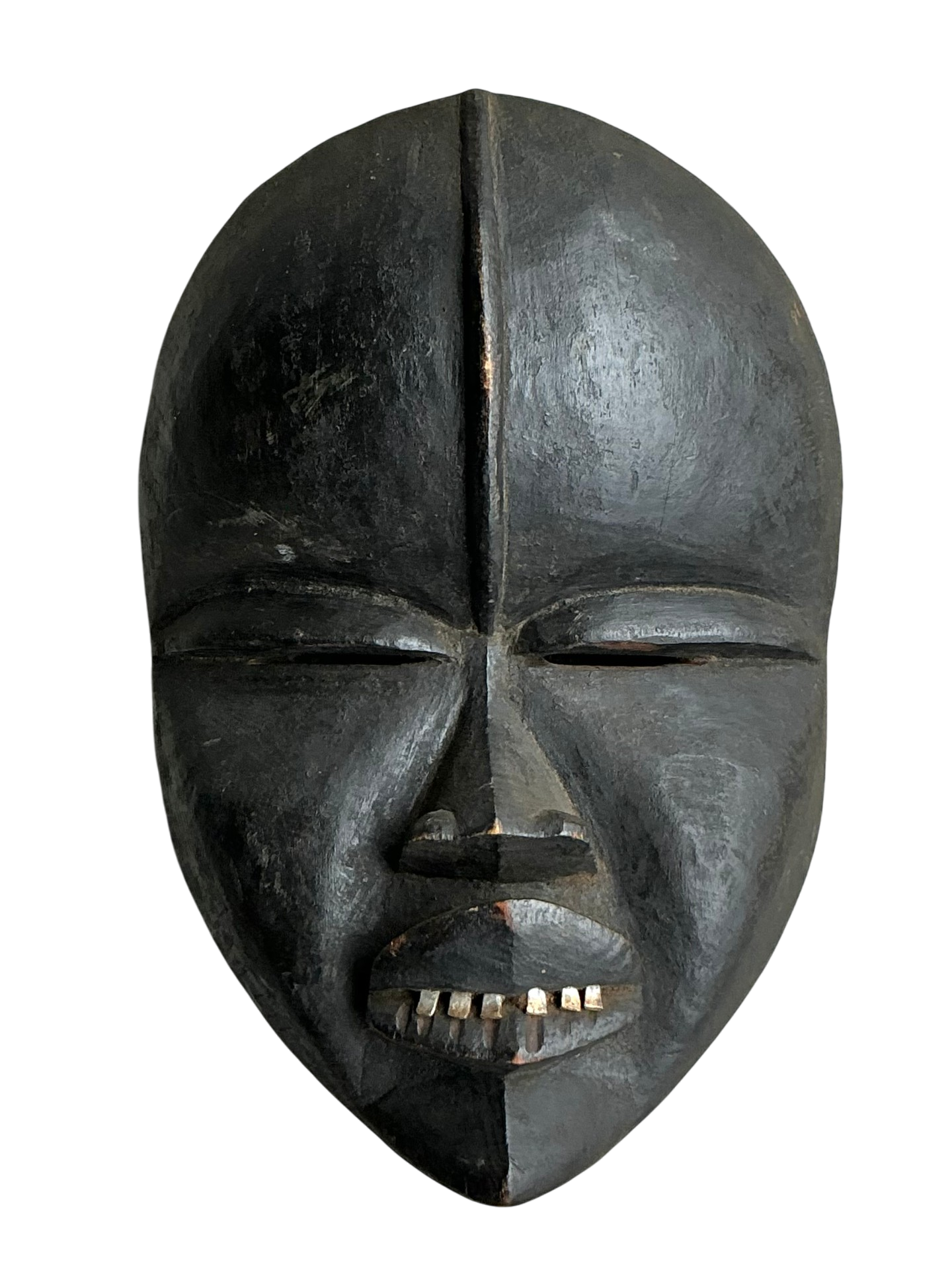 Vintage Boho Carved Wood Face Mask