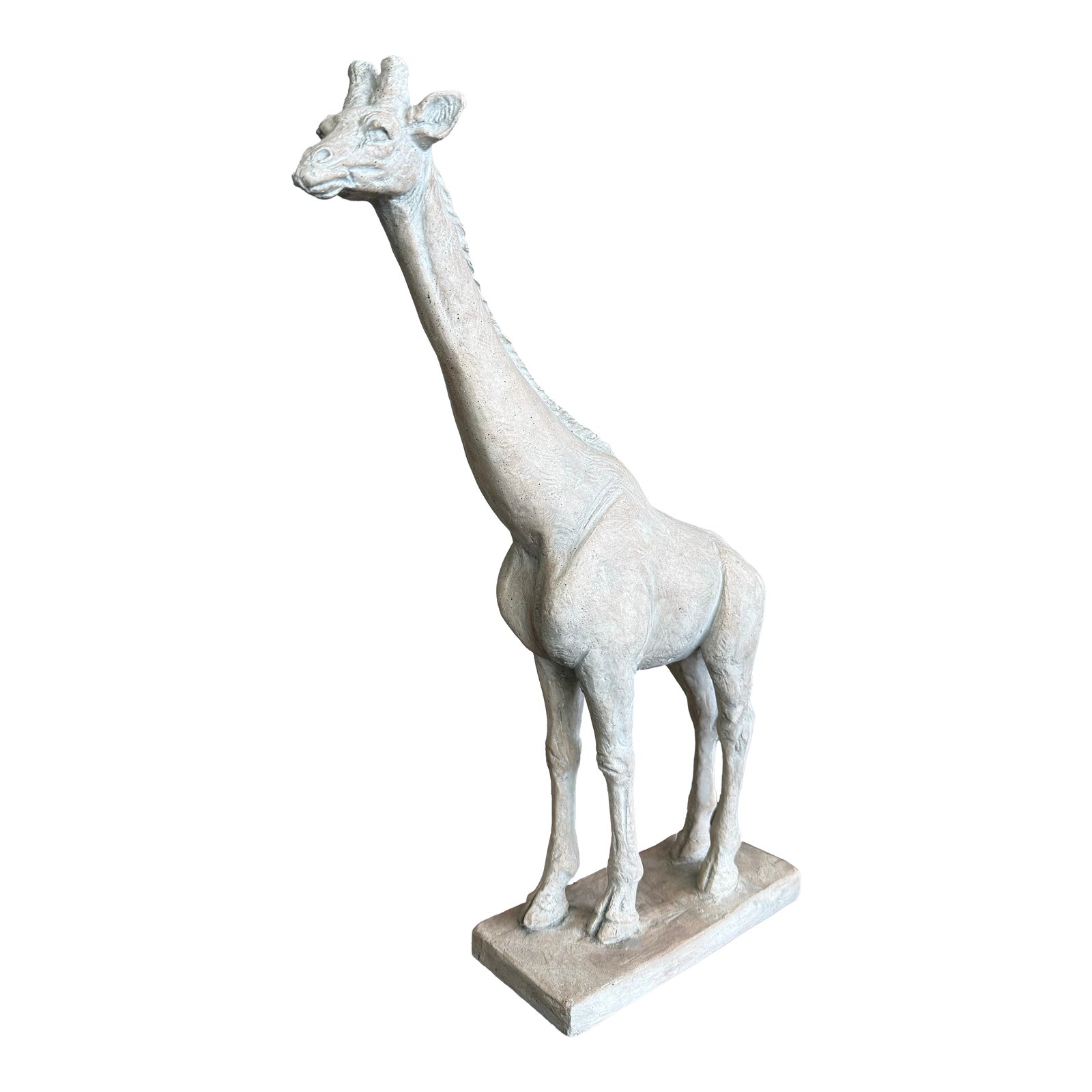 Vintage Boho Ceramic Giraffe Sculpture - Detail view
