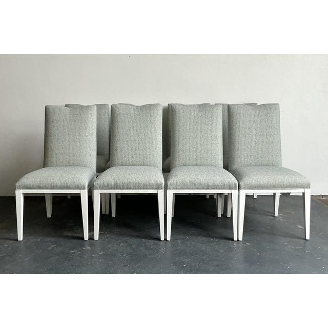 Vintage Boho Chaddock “Riley” Dining Chairs - Set of 8 - Side view