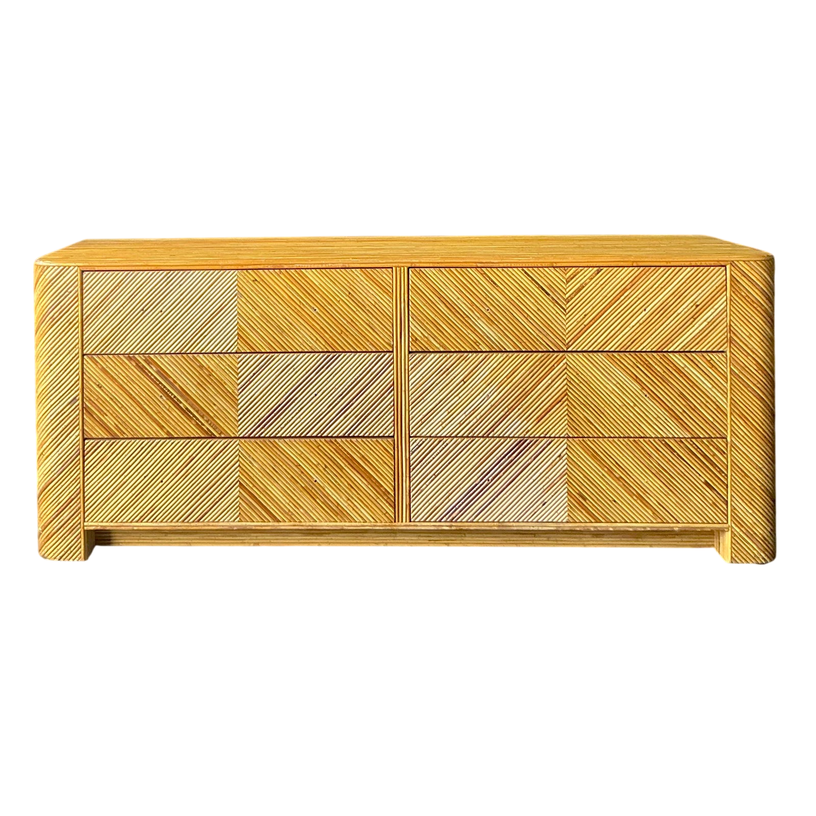 Vintage Boho Chevron Pencil Reed Dresser