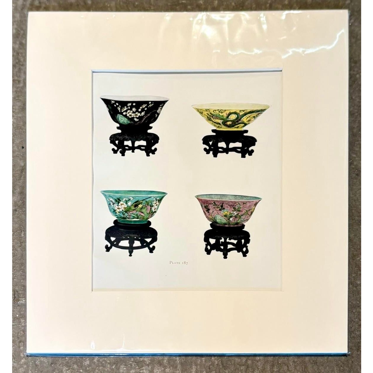 Vintage Boho Chinese Porcelain Print