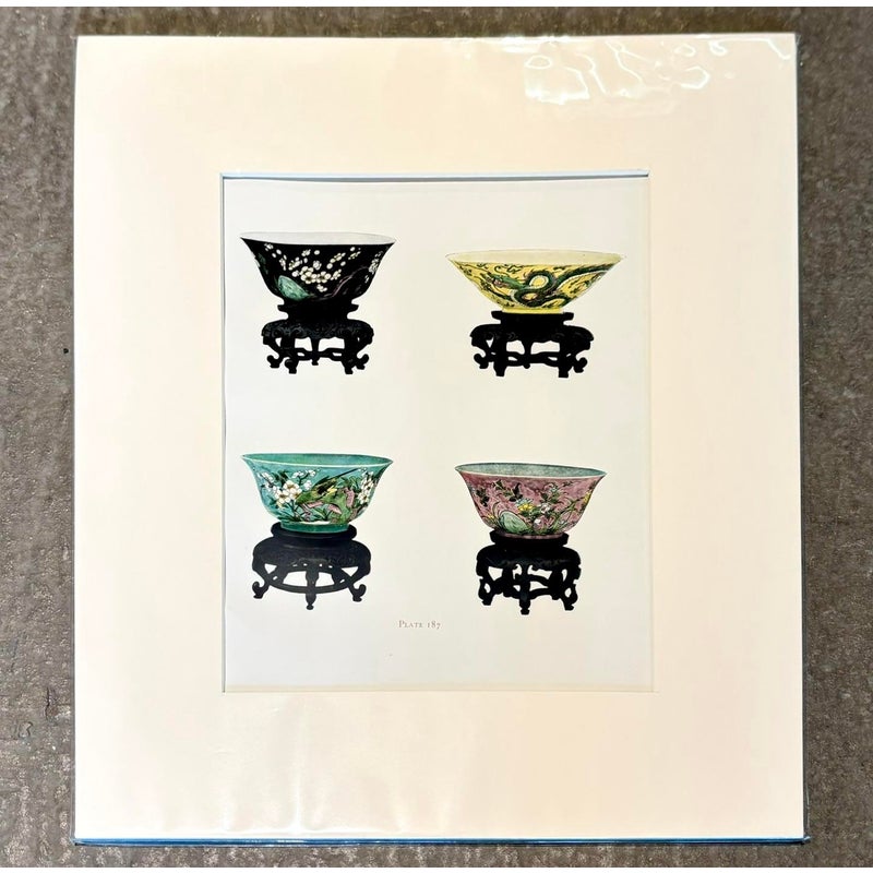 Vintage Boho Chinese Porcelain Print - Detail view