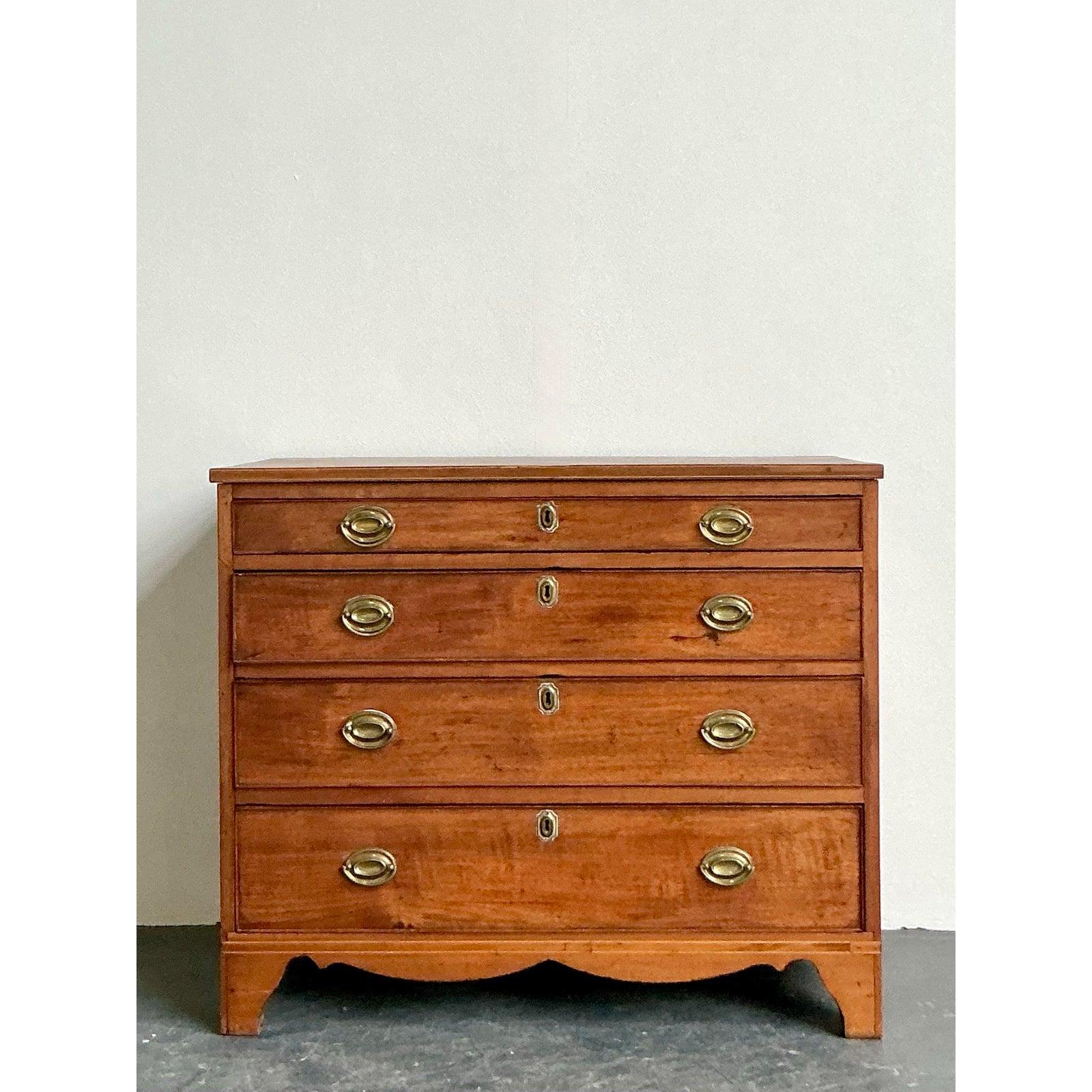 Vintage Boho Chippendale Chest of Drawers - Detail view