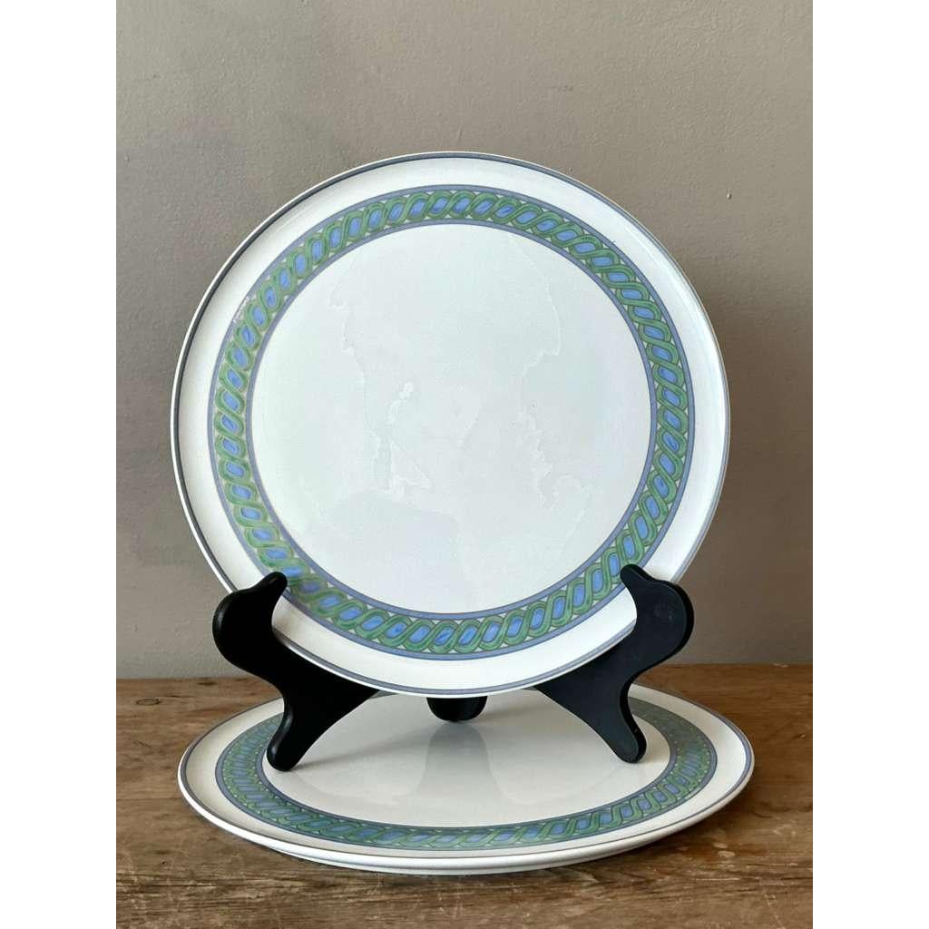 Vintage Boho Christofle "Torsada" Cake Plates - A Pair - Top view
