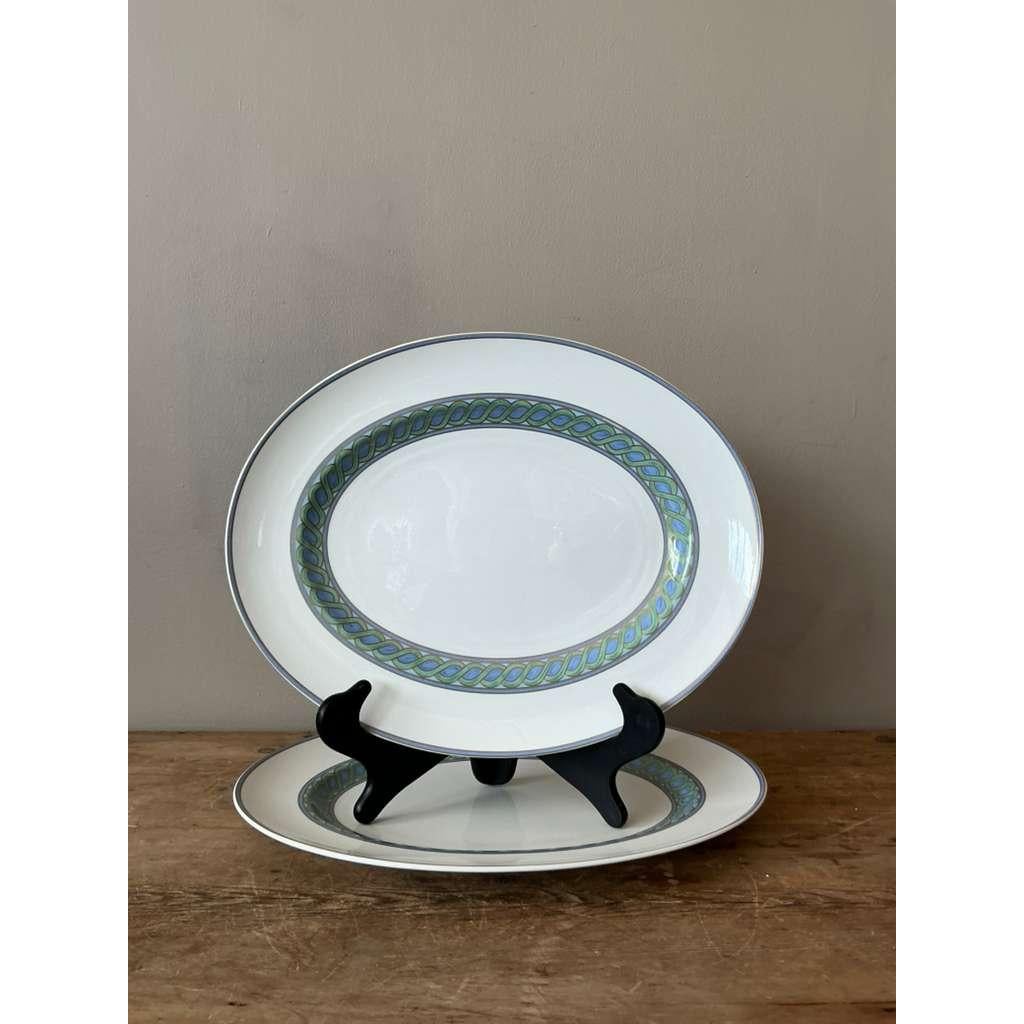 Vintage Boho Christofle "Torsada" Serving Platter - A Pair - Detail view