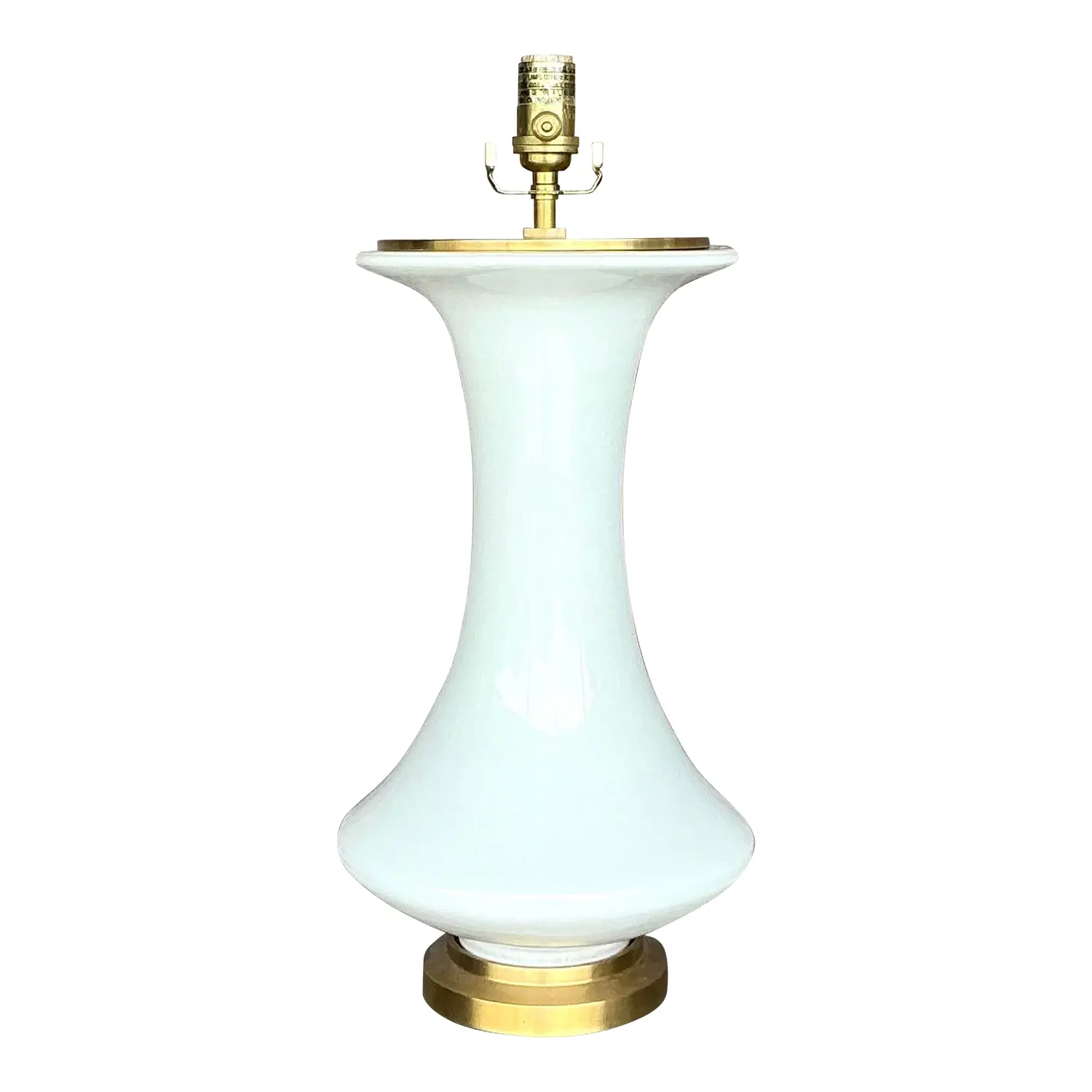 Vintage Boho Christopher Spitzmiller for Visual Comfort Glazed Ceramic Lamp