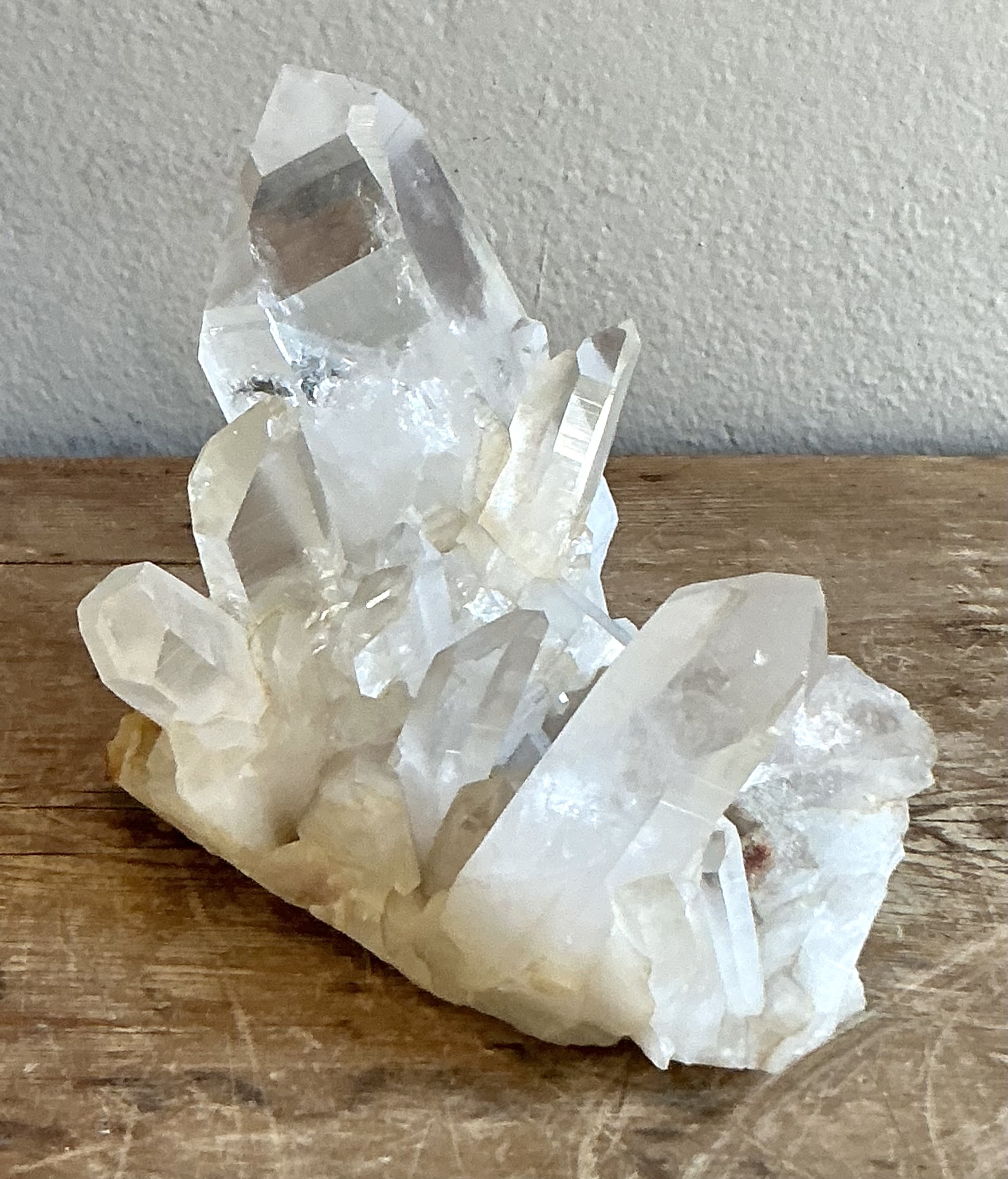 Vintage Boho Clear Quartz Cluster - Top view