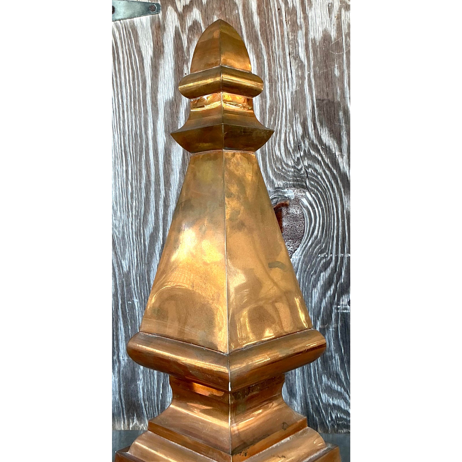Vintage Boho Copper Spire - Back view