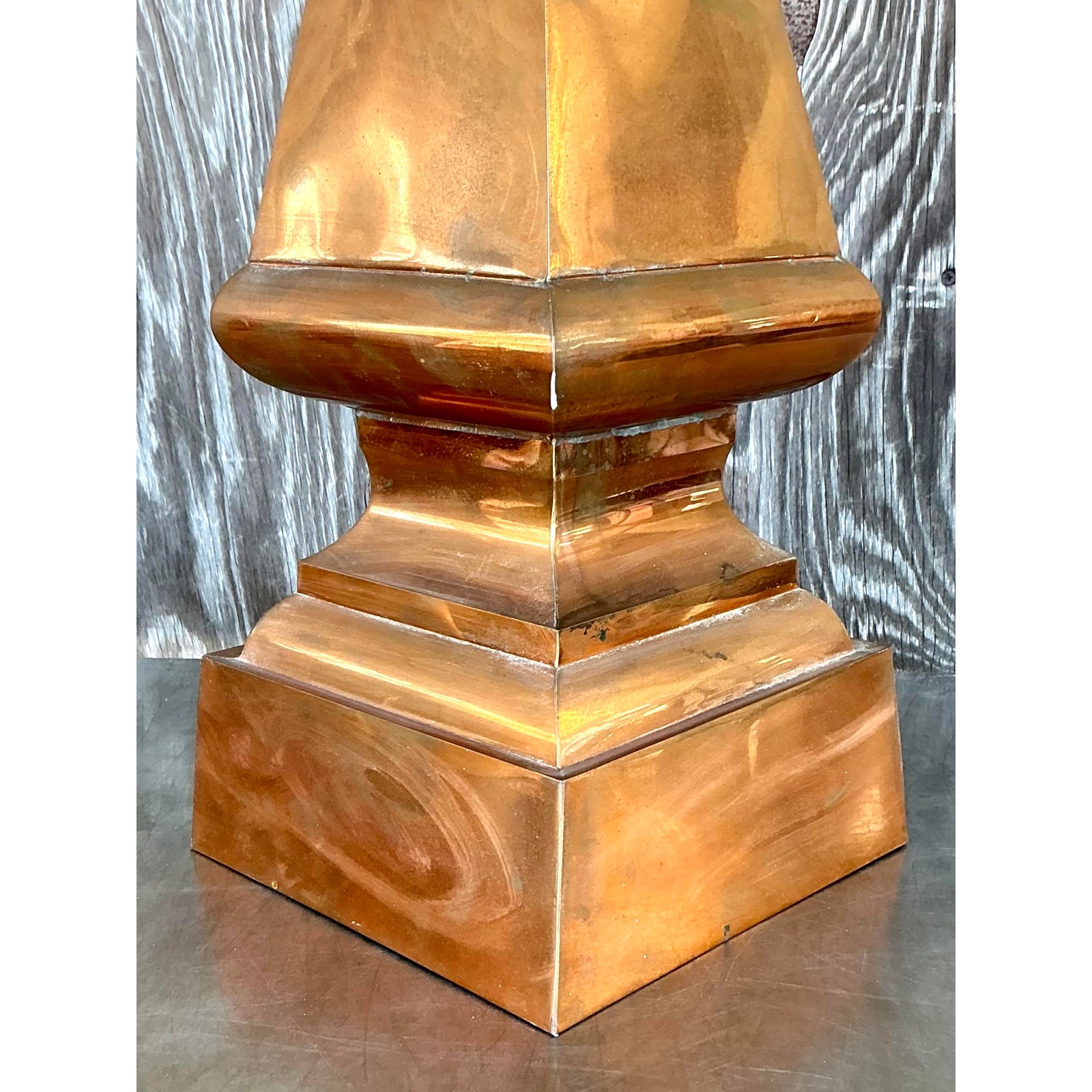 Vintage Boho Copper Spire - Top view